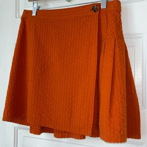 URBAN OUTFITTERS FIXED WRAP PLEATED MINI SKIRT